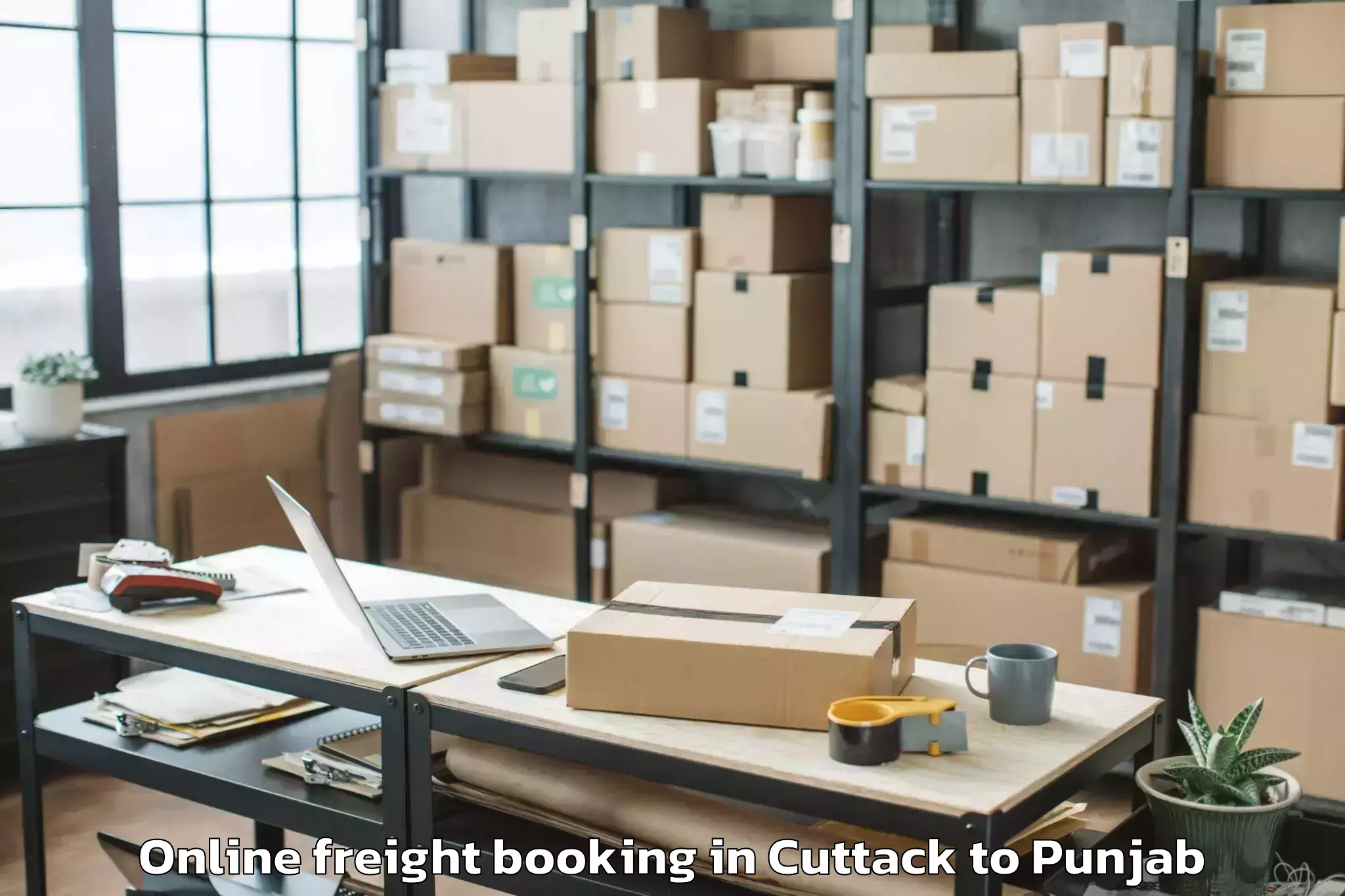 Comprehensive Cuttack to Gidderbaha Online Freight Booking